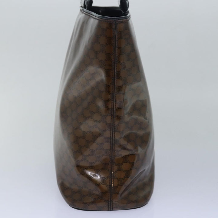 Celine Macadam Canvas Hand Bag Brown Auth 81446