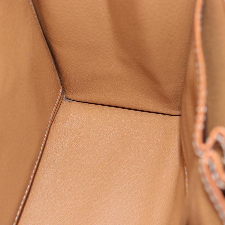Celine Macadam Canvas Hand Bag 2way Beige Auth 81450
