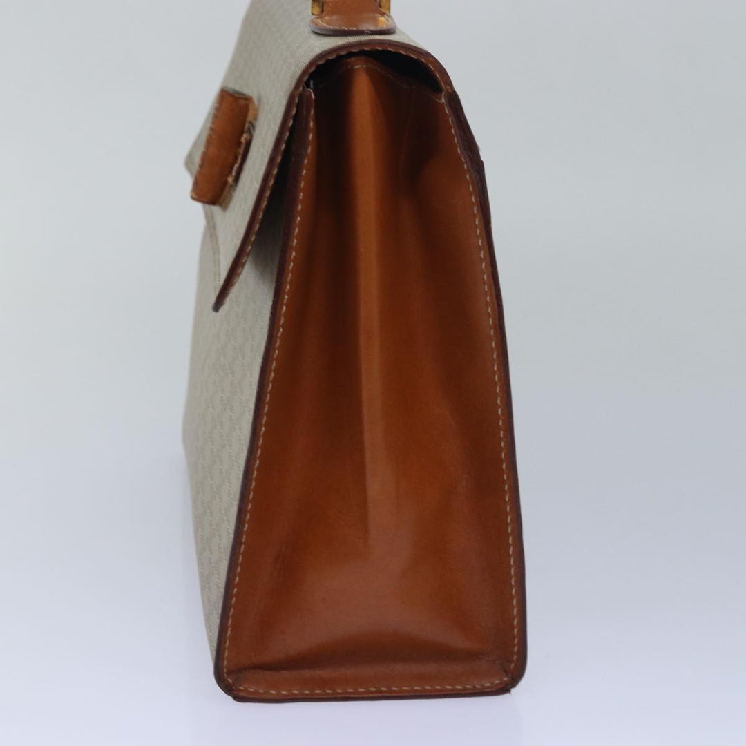 Celine Macadam Canvas Hand Bag 2way Beige Auth 81450