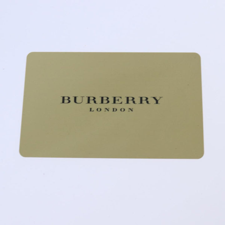 Burberry Nova Check Shoulder Bag PVC Leather Beige Auth 81459