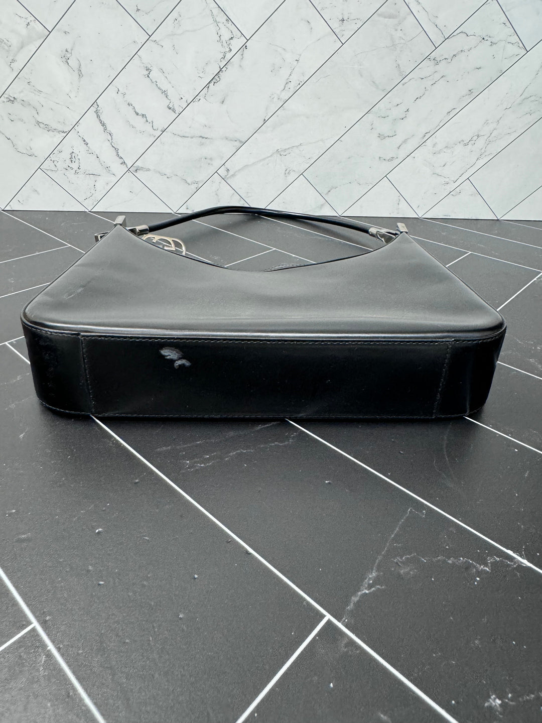 Gucci Black Leather Shoulder Bag