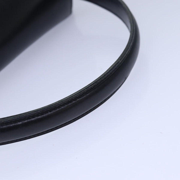 Celine Hand Bag Leather Black Auth 81636