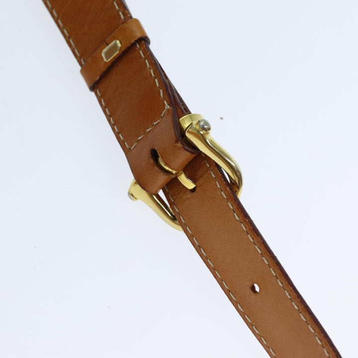 Top Quality Celine Macadam Canvas Shoulder Bag Beige Auth 81639