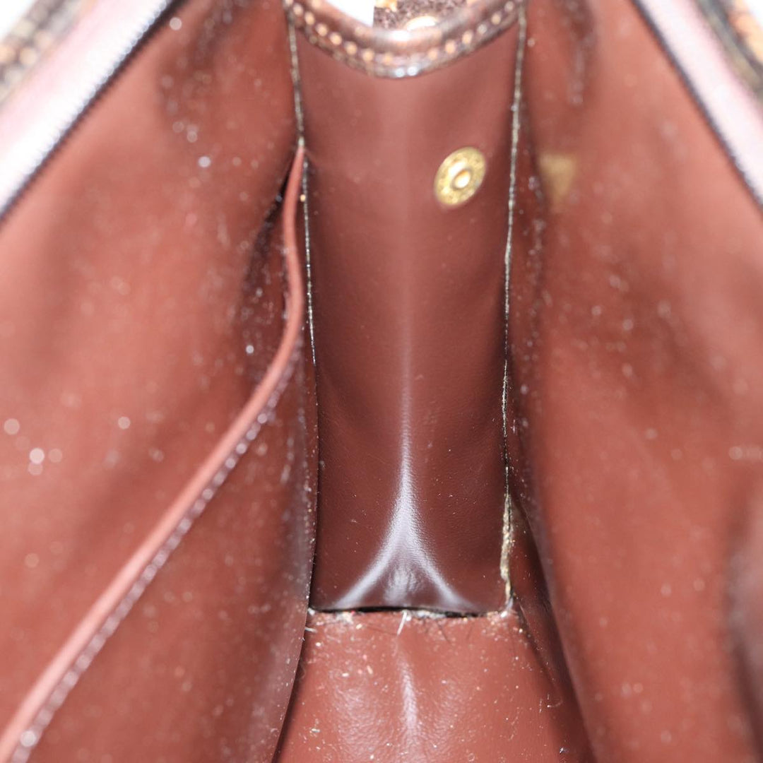 BurberrySs Nova Check Clutch Bag Canvas Beige Auth 81657