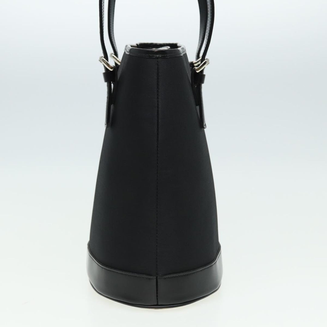 BurberrySs Blue Label Hand Bag Nylon Black Auth 81857