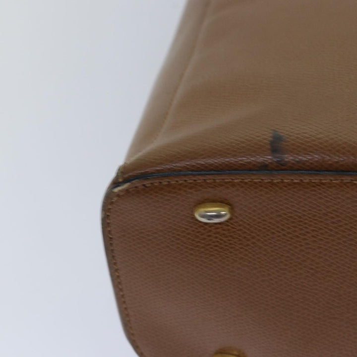 Celine Hand Bag Leather Brown Auth 81859
