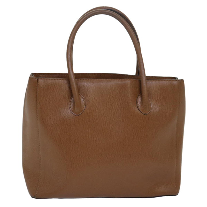 Celine Hand Bag Leather Brown Auth 81859