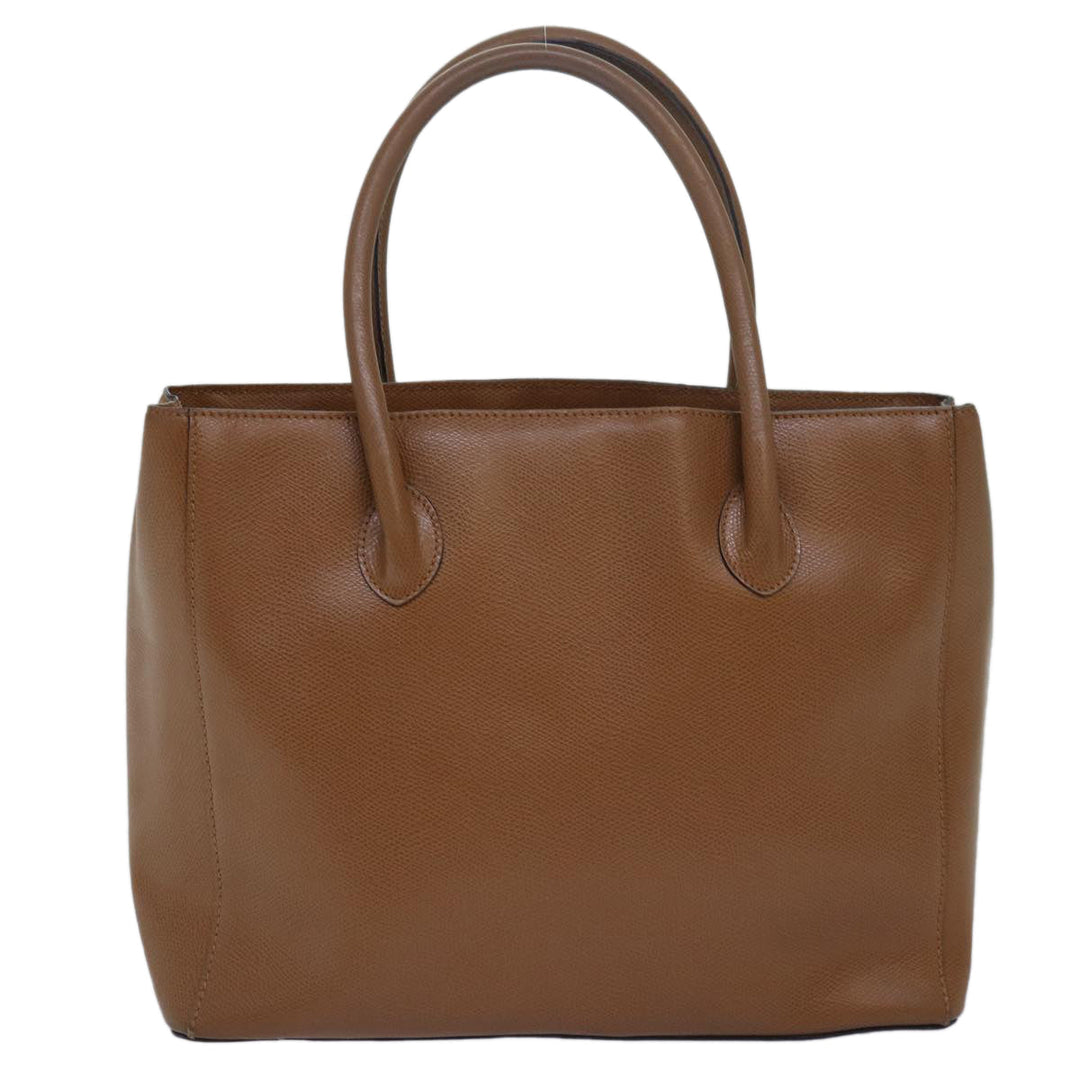 Celine Hand Bag Leather Brown Auth 81859