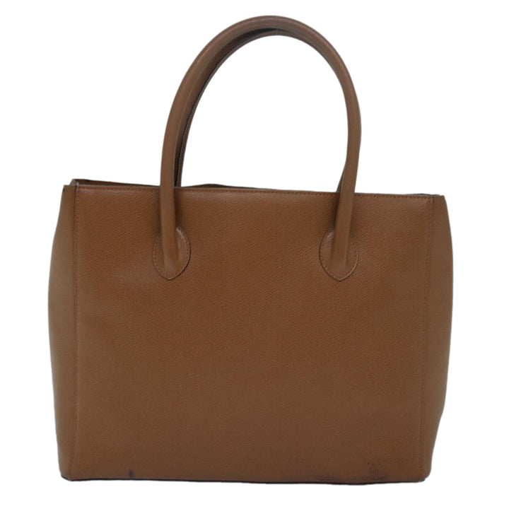 Celine Hand Bag Leather Brown Auth 81859