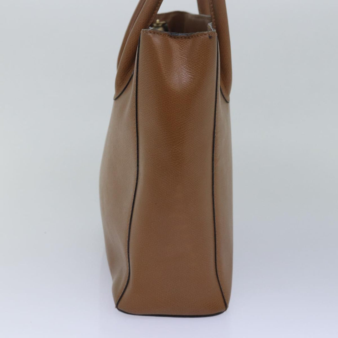 Celine Hand Bag Leather Brown Auth 81859