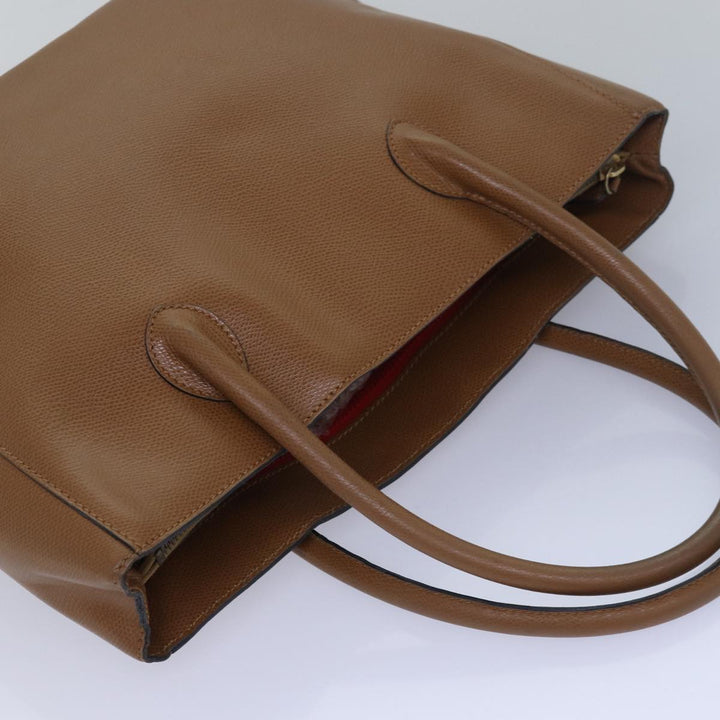 Celine Hand Bag Leather Brown Auth 81859
