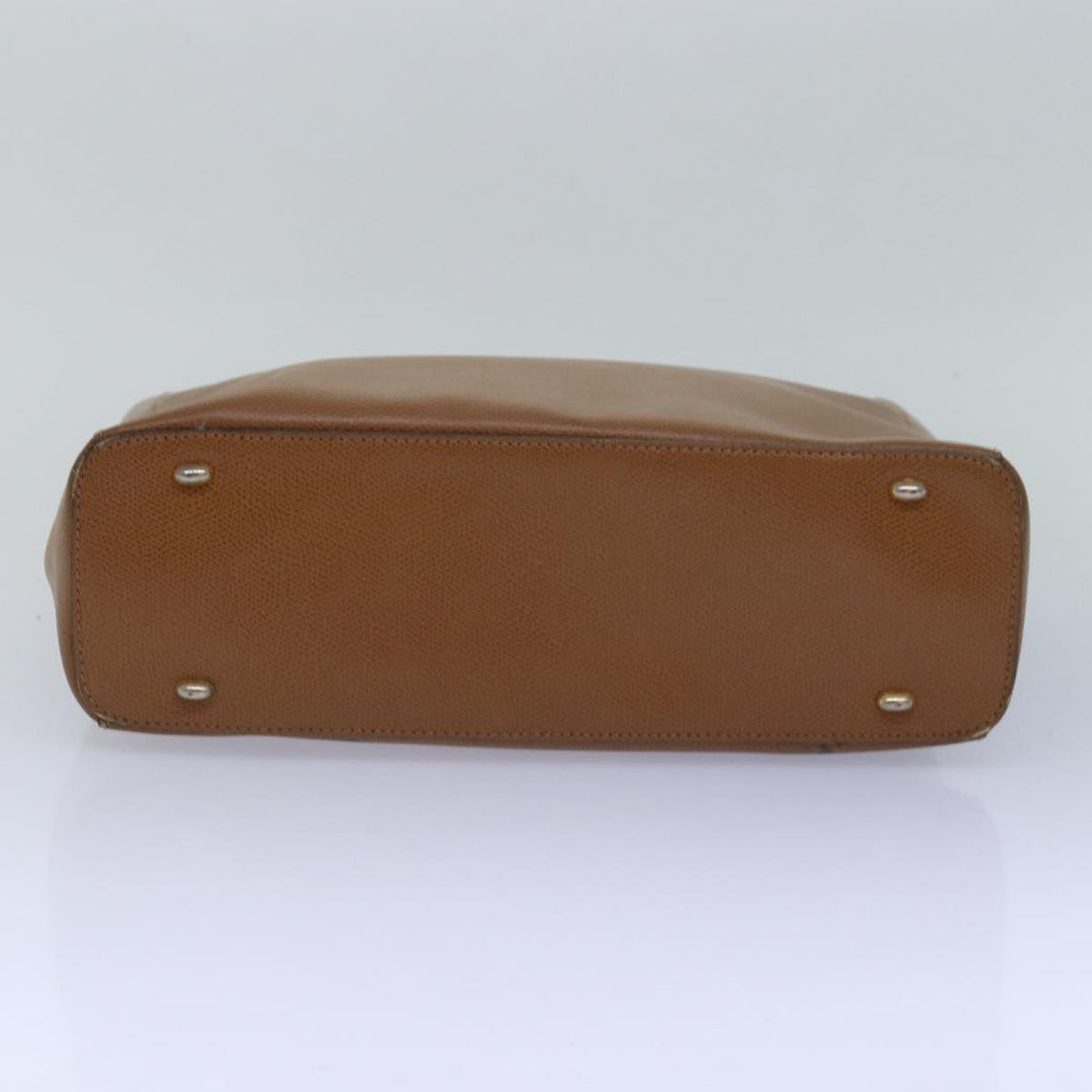 Celine Hand Bag Leather Brown Auth 81859