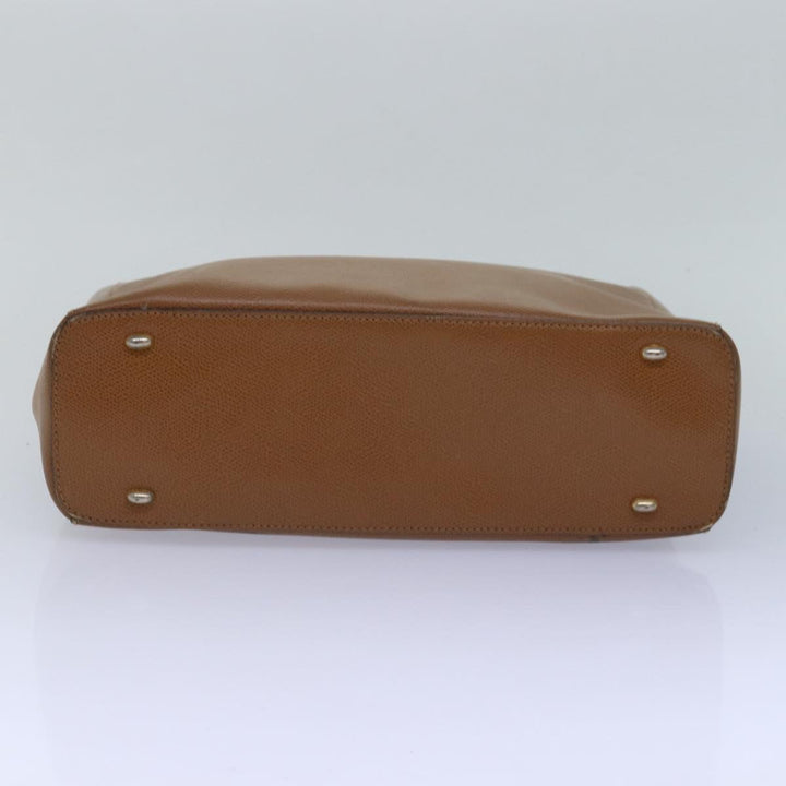 Celine Hand Bag Leather Brown Auth 81859