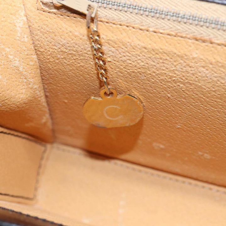 Celine Hand Bag Leather Black  81877