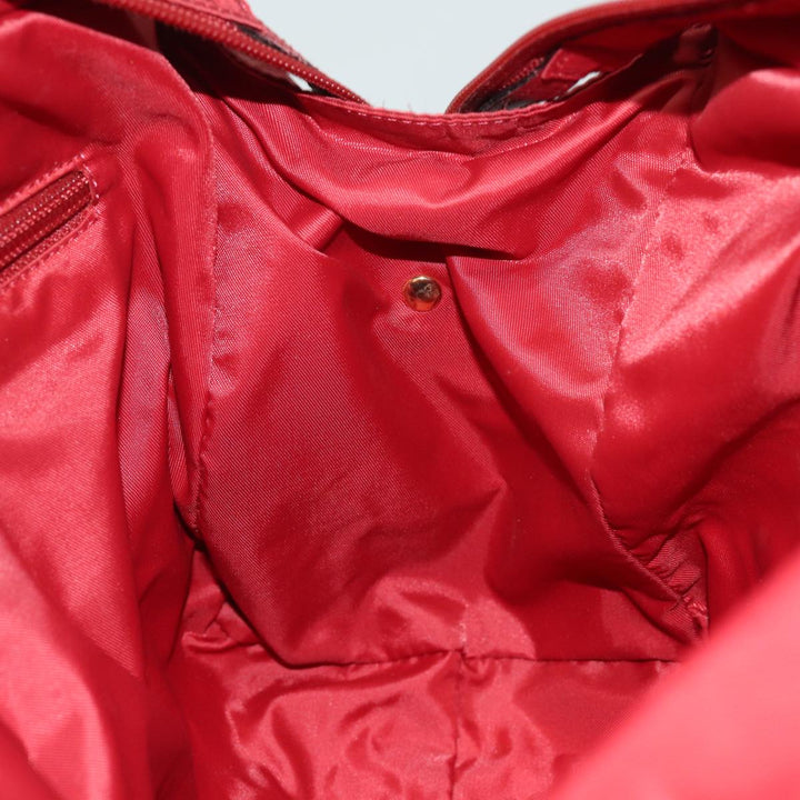 Top Quality Celine Hand Bag Nylon Red Auth 81901