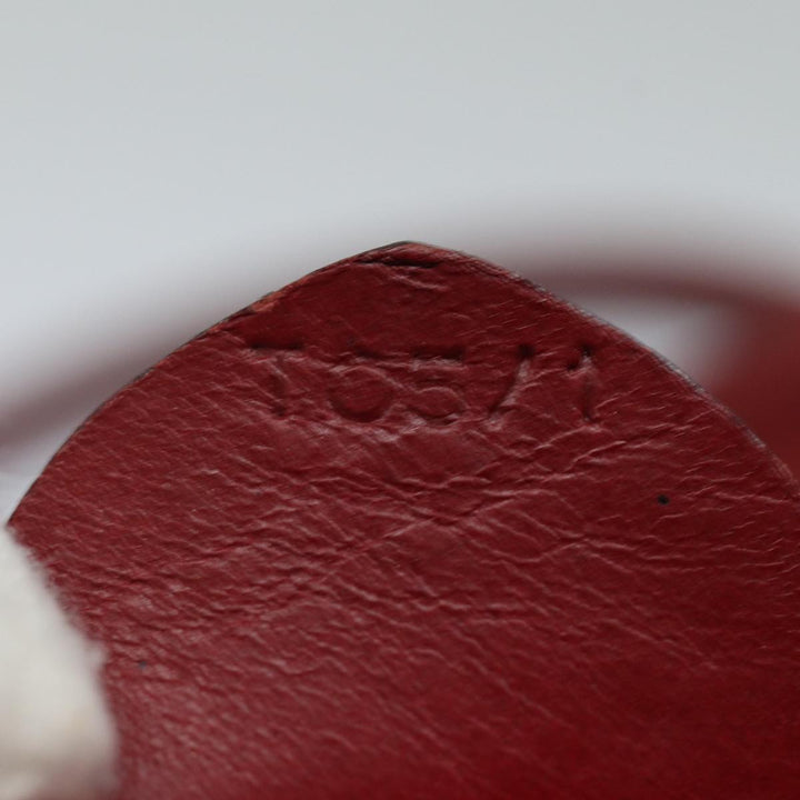 Celine Hand Bag Nylon Red Auth 81901