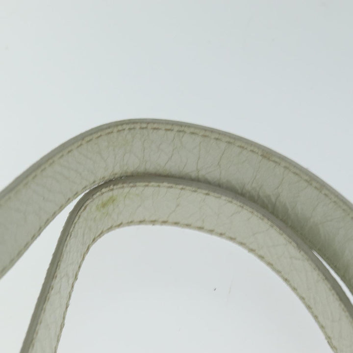 Celine Hand Bag Enamel White Auth 81909