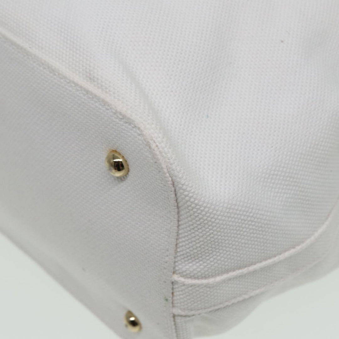 Burberry Tote Bag Canvas White Auth 81965