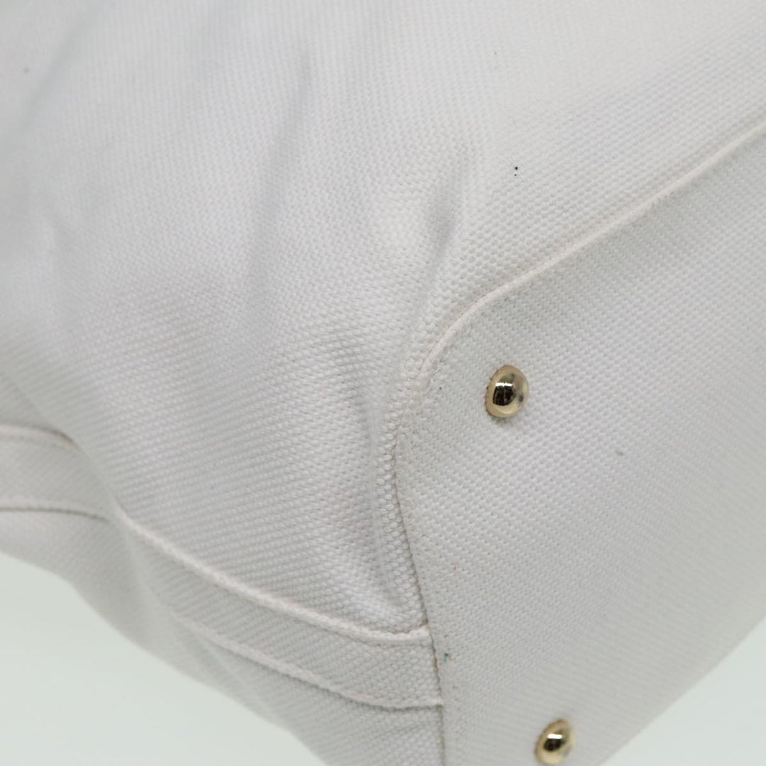 Burberry Tote Bag Canvas White Auth 81965
