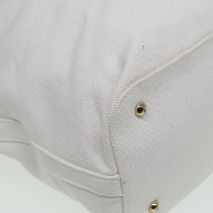 Burberry Tote Bag Canvas White Auth 81965
