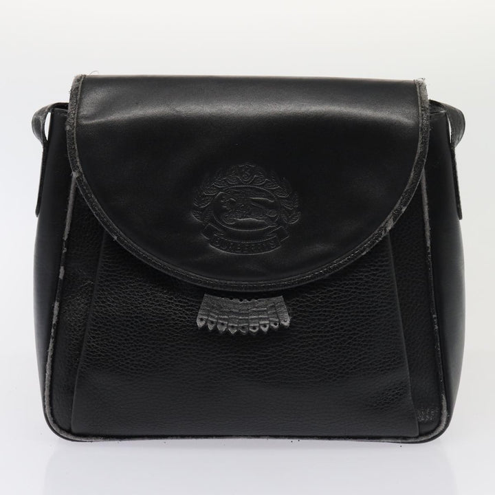 Burberry Blue Label Hand Bag Canvas Leather 2Set White Black Auth 81984