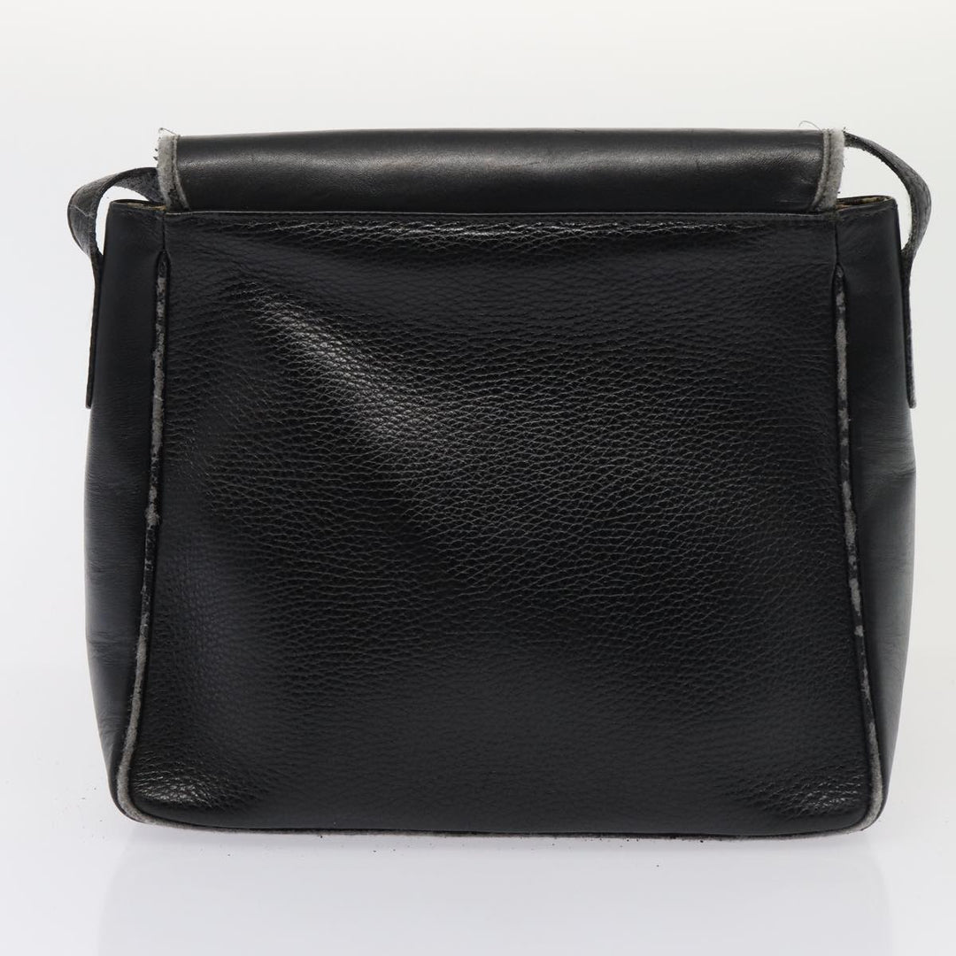 Top Quality Burberry Blue Label Hand Bag Canvas Leather 2Set White Black Auth 81984