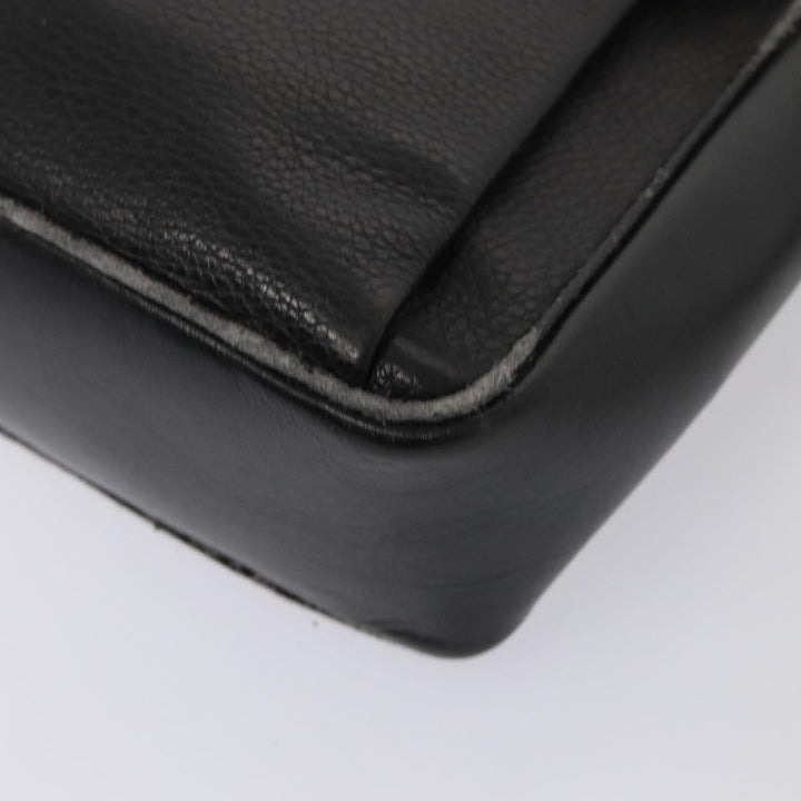 Top Quality Burberry Blue Label Hand Bag Canvas Leather 2Set White Black Auth 81984