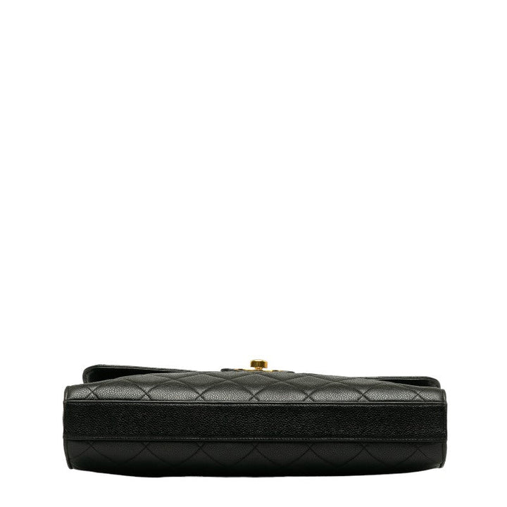 Top Quality Chanel Top Quality Chanel MATRESSE HANDBACK CABIAS SKIN BLACK LADY'S WORKSHOP