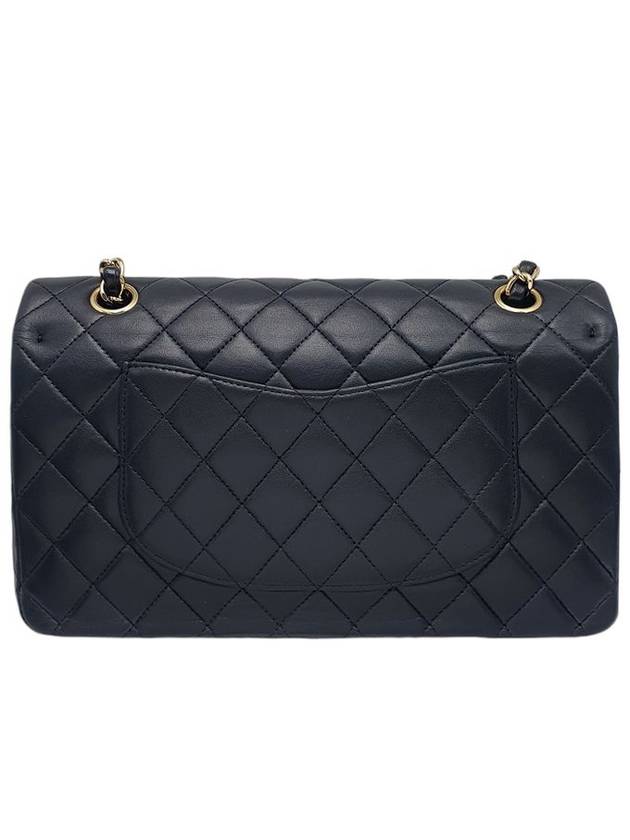 A01112 Black Lambskin Gold Classic Medium Chain Shoulder Bag Chanel