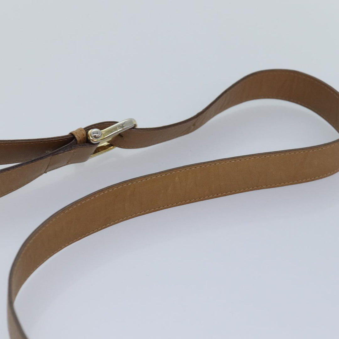 Celine Macadam Canvas Shoulder Bag Beige Auth 82010
