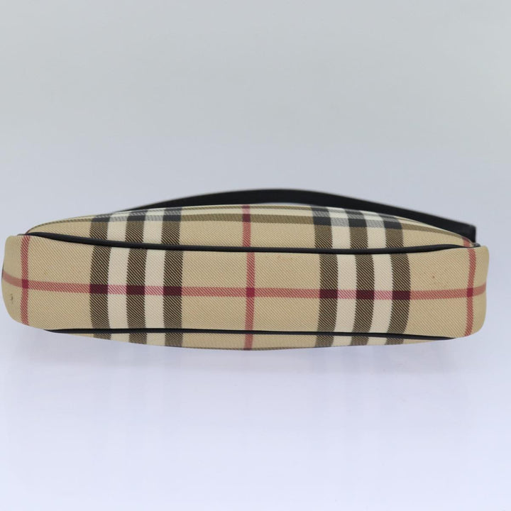 Burberry Nova Check Accessory Pouch PVC Beige Auth 82063