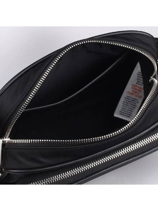 Burberry Logo Print Nylon Crossbody Bag Black