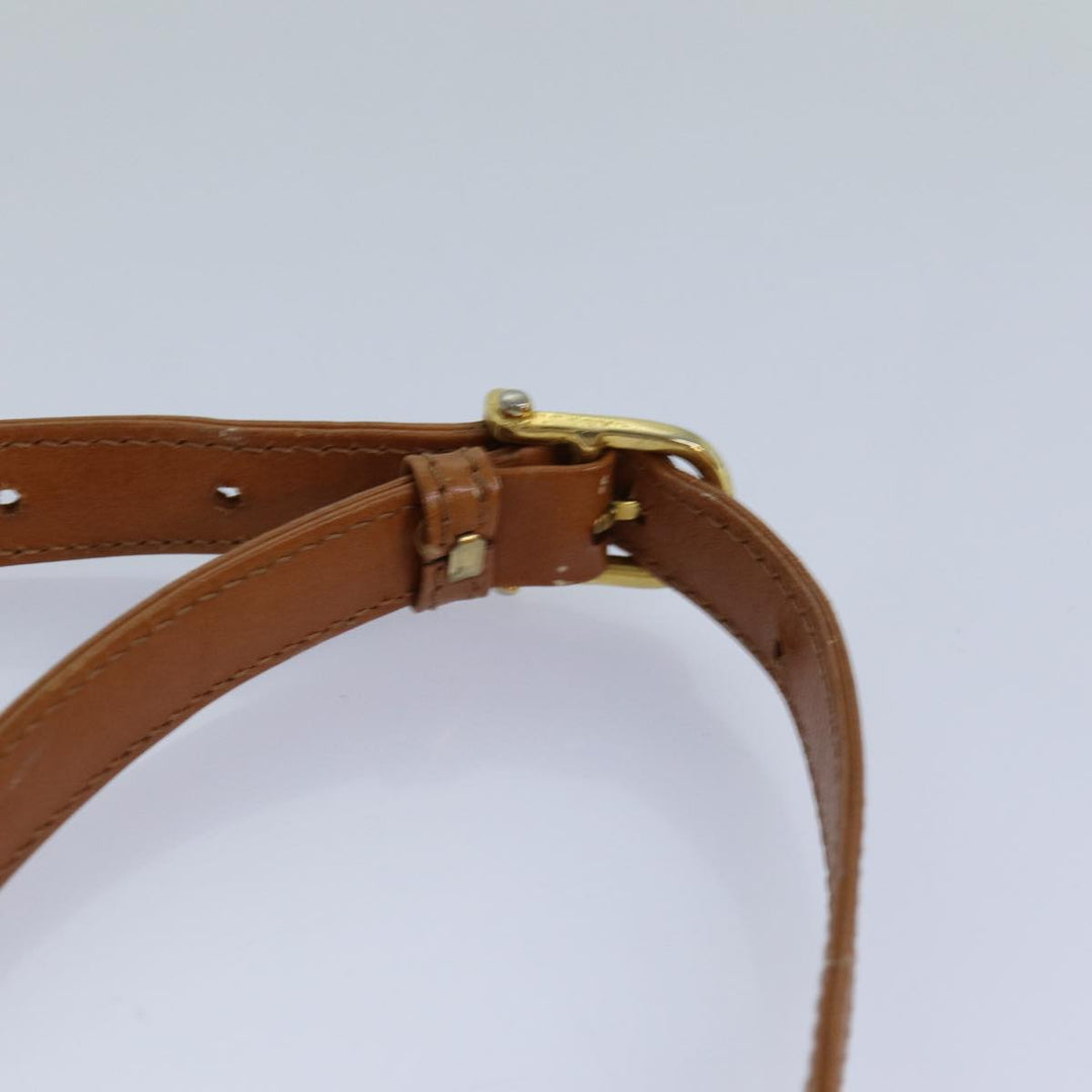 Celine Macadam Canvas Shoulder Bag Beige Brown Auth 82147