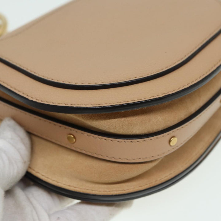 Chloe Nile Hand Bag Suede 2way Beige 82248