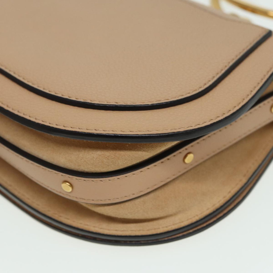 Chloe Nile Hand Bag Suede 2way Beige 82248