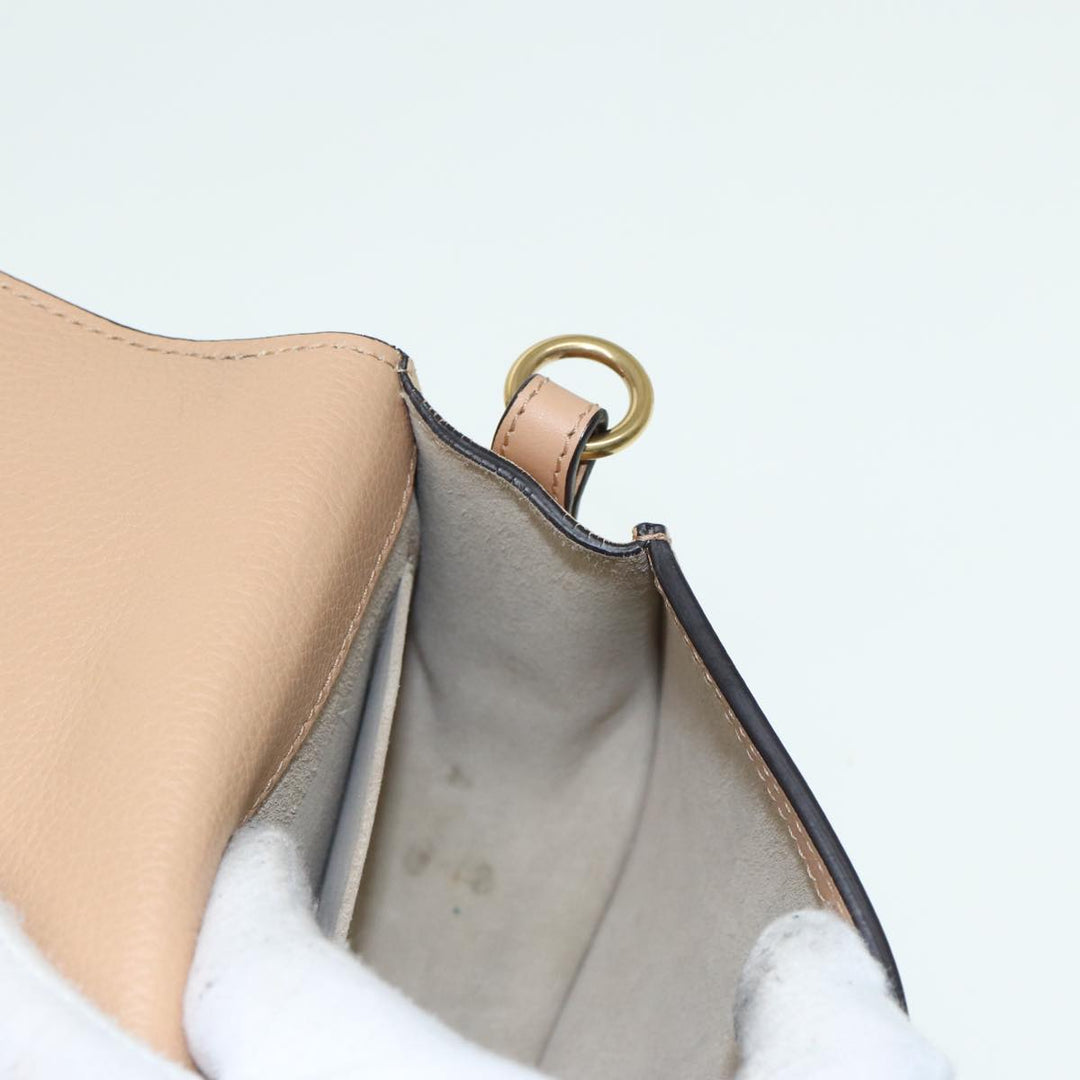 Chloe Nile Hand Bag Suede 2way Beige 82248