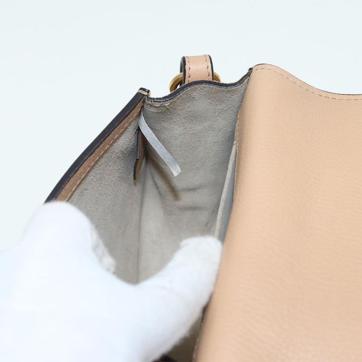 Chloe Nile Hand Bag Suede 2way Beige 82248