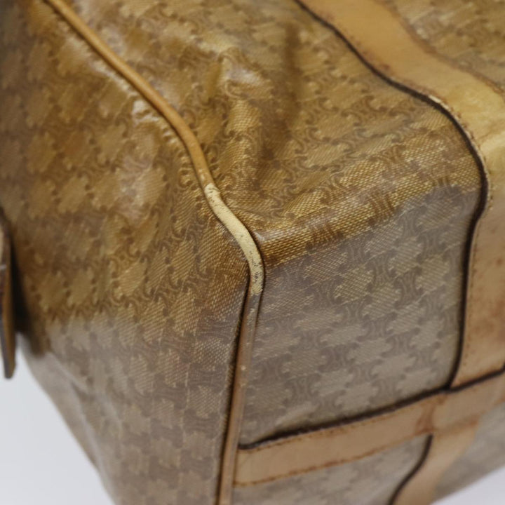 Celine Macadam Canvas Hand Bag Beige Auth 82265