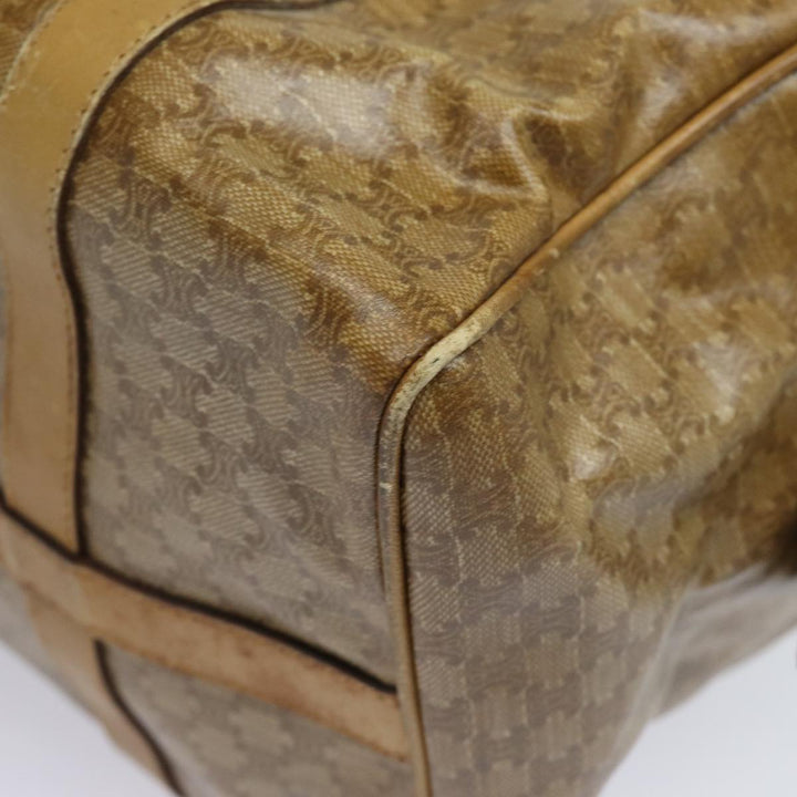 Celine Macadam Canvas Hand Bag Beige Auth 82265