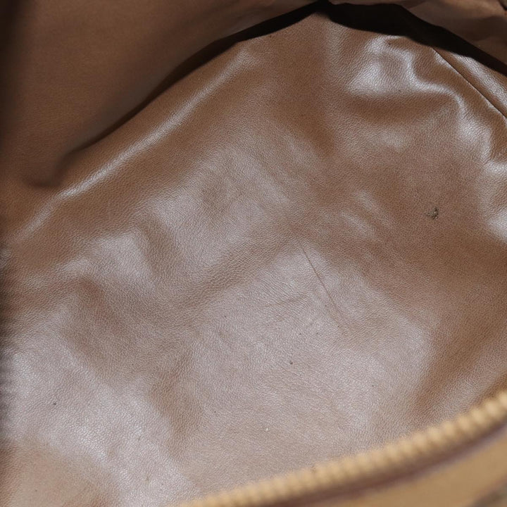 Celine Macadam Canvas Hand Bag Beige Auth 82265