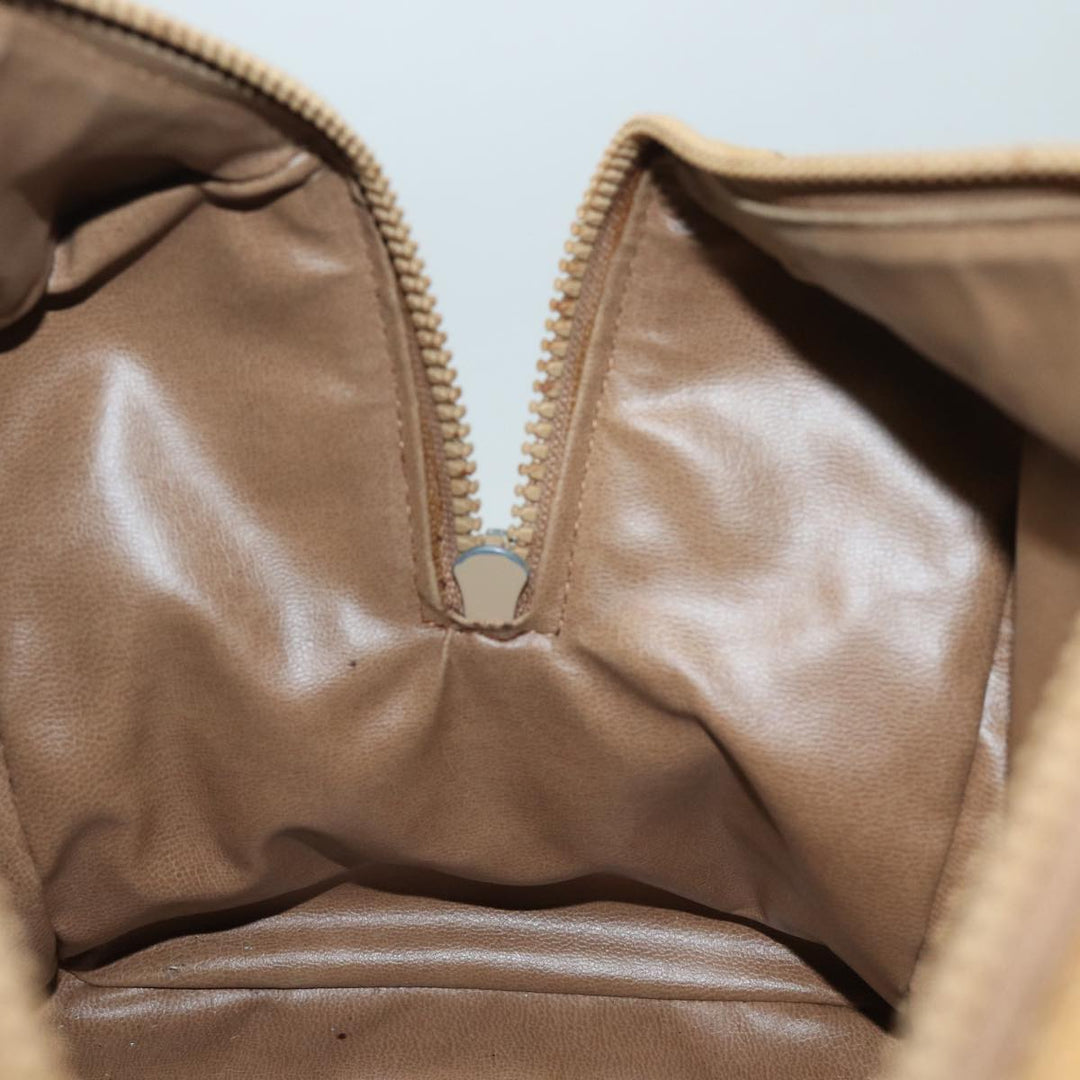 Celine Macadam Canvas Hand Bag Beige Auth 82265