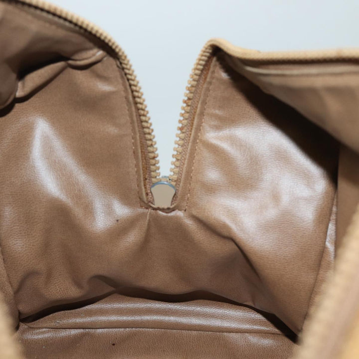 Celine Macadam Canvas Hand Bag Beige Auth 82265