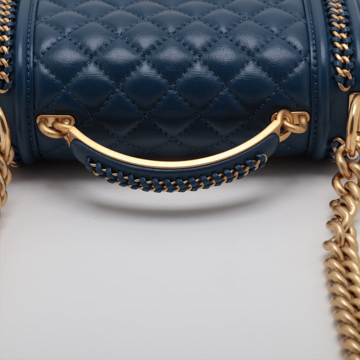 Top Quality Chanel Boy Top Quality Chanel 20 Small Chain Leather Shoulder Bag Blue G  A67085