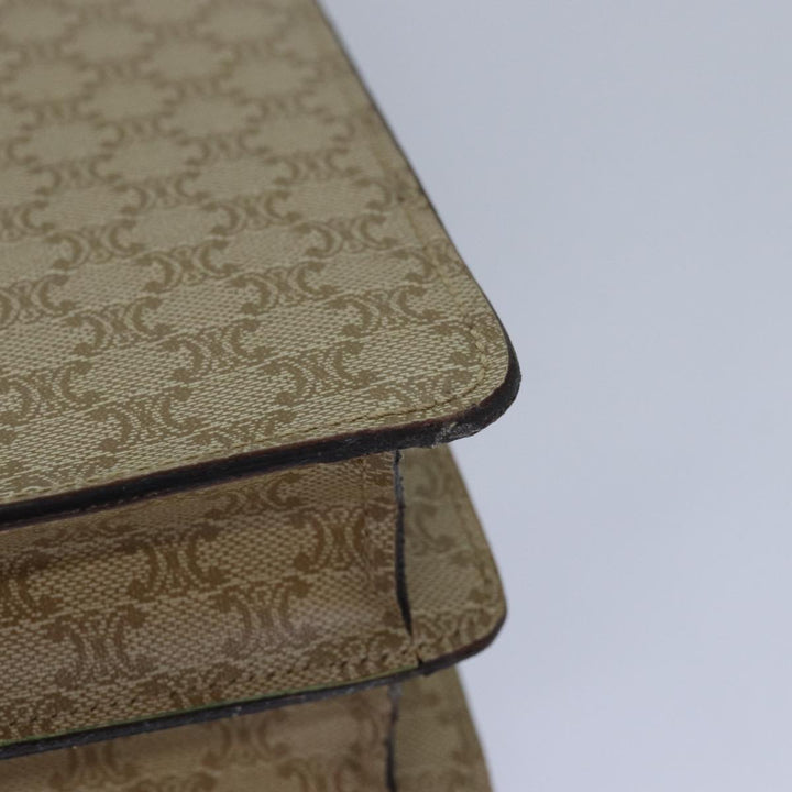 Top Quality Celine Macadam Canvas Hand Bag Beige Auth 82559