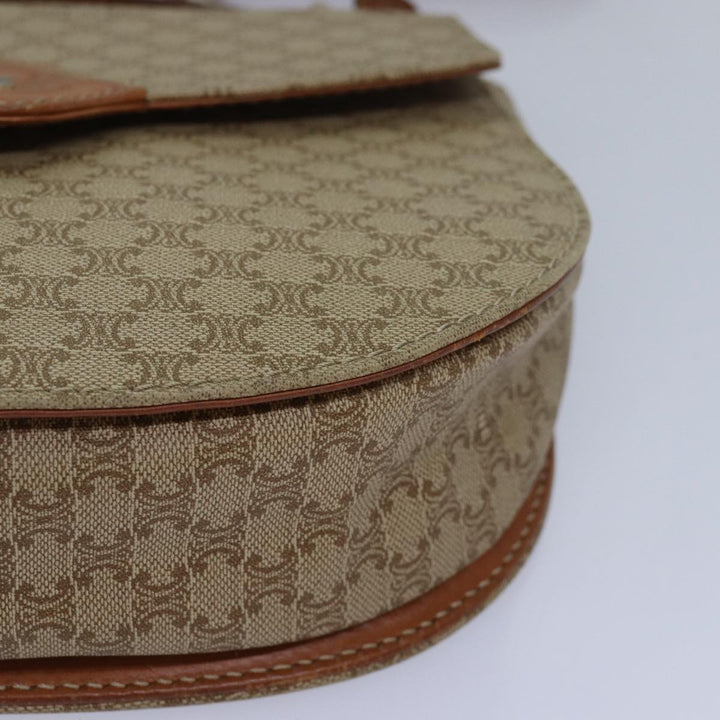 Celine Macadam Canvas Hand Bag 2way Beige Auth 82688