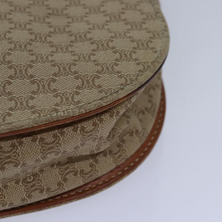 Celine Macadam Canvas Hand Bag 2way Beige Auth 82688