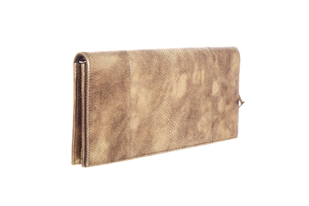 Lady Top quality Dior Gold Lizard Skin Clutch