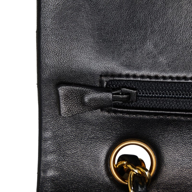 Top Quality Chanel Matrases 25 Double Flap Chain houlder Bag Black Leather  Chanel