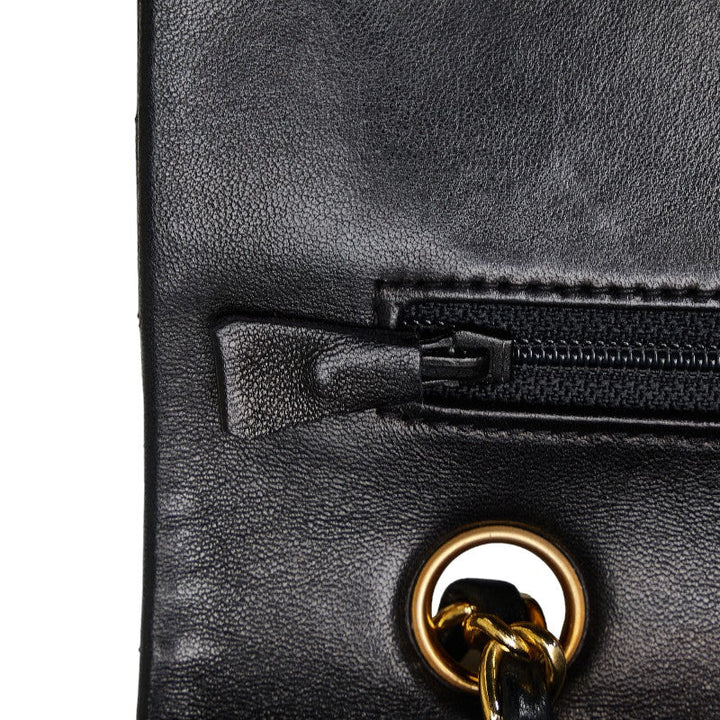 Top Quality Chanel Matrases 25 Double Flap Chain houlder Bag Black Leather  Chanel