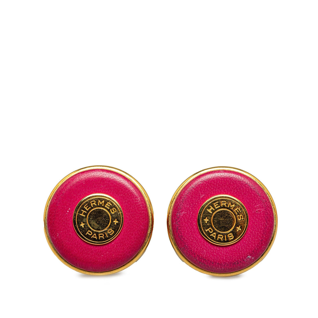 Top quality Hermes Round Logo Clip On Earrings Costume Earrings